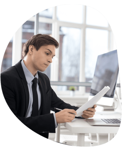 Translator working on a variety of docs including birth certificates, marriage certificates and legal papers in Chula Vista.