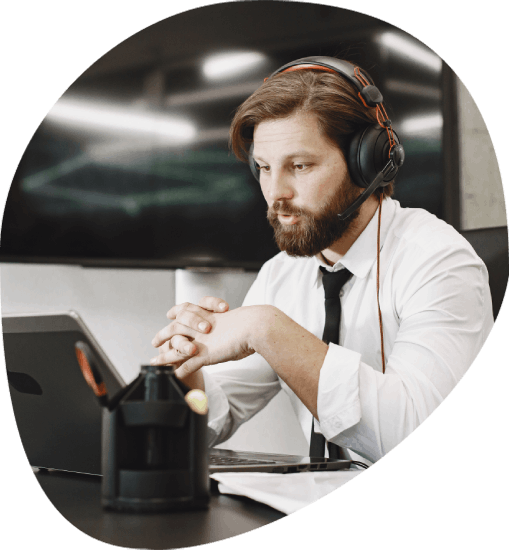 Customer using various transcription solutions like audio, video and legal through Transcription Services in California, US.