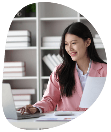 Professional typist typing a document with the highest quality & accuracy for a client, ensuring all specifications are met.