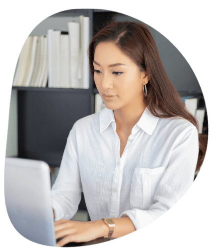 Customer choosing a professional translation service provider for secure and accurate document translations.