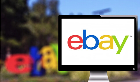 Ebay page displayed on a laptop