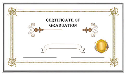 Graduation certificatefor academic translation