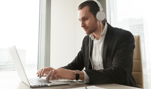 Transcriber delivering detailed German transcription services ensuring clarity for complex legal terminology.