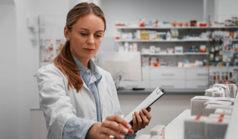 A client receives pharmaceutical-translation specific to packaging and distribution within the pharmaceutical industry.