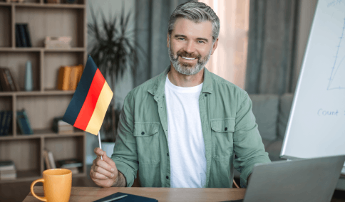 Transcriptionist accurately documenting regional German dialects like Bavarian and Saxon for clear communication.