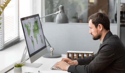 An expert translationist ensures accurate localization with user interface translation services for software launches.