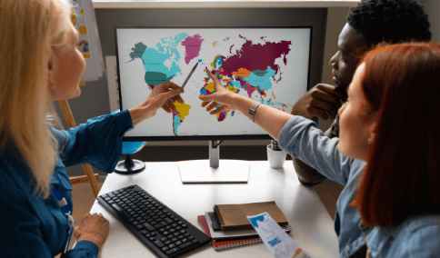 Clients benefit from multilingual visual elements with user interface translation services, improving global usability.